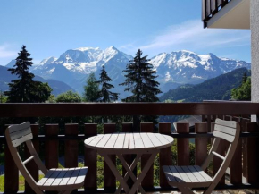 Appartement Saint Gervais les Bains vue imprenable Mont Blanc